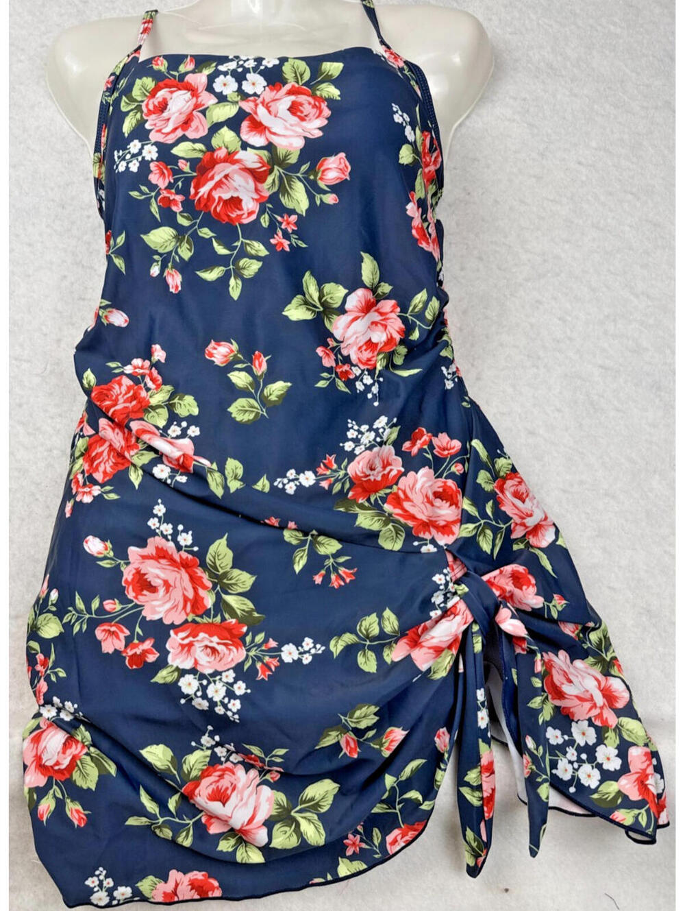 Shekini Womens Size Small Floral One Piece Swimdress NWT